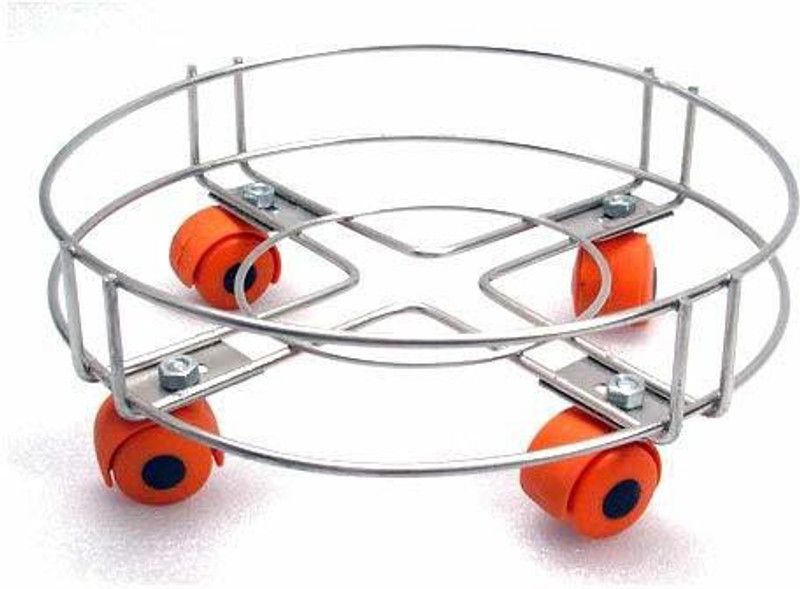 Shopony Gas Cylinder Trolley  (Silver)