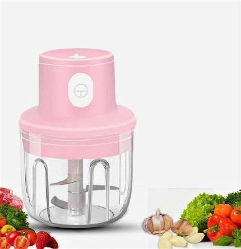 ShoppersWorld Electric Wireless Mini Garlic Chopper | Portable Mini Food Chopper with USB Charging | Powerful Small Food Processor Masher Blender for Baby Food, Fruits, vegetable, Meat, Nuts & many more Vegetable & Fruit Chopper  (1)