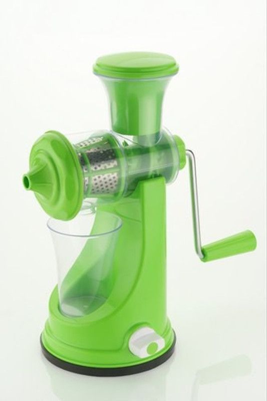 Varun enterprises Plastic for Fruits and Vegetable with Steel Handle and Juice Collector Hand Juicer  (Green)