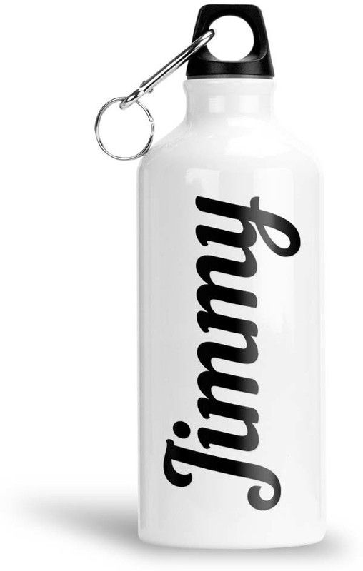 Furnish Fantasy Aluminium Water Bottle 750ml - Best Gift for Happy Birthday, Return Gift, Jimmy 750 ml Bottle  (Pack of 1, White, Aluminium)