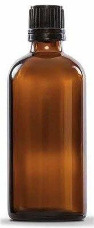 JARBAZAAR 100 ML COLOR GLASS BOTTLE Glass Bottles. IDEAL FOR STORING oils 100 ml Bottle  (Pack of 2, Brown, Glass)