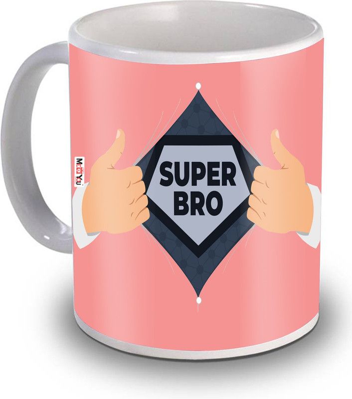 ME&YOU , Printed Ceramic Quoted on Rakhi IZ19STBrotherMu-48 Ceramic Coffee Mug  (325 ml)