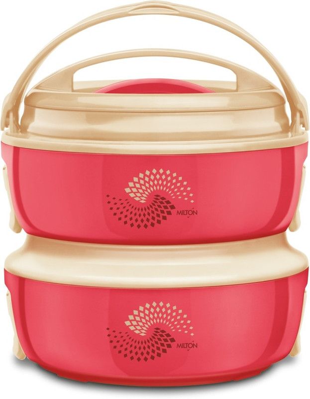 MILTON VENTURE 1500 2 Pcs SET Microwavable Casserole, 1.4 Ltr (Each), Pink Pack of 2 Thermoware Casserole Set  (1400 ml)