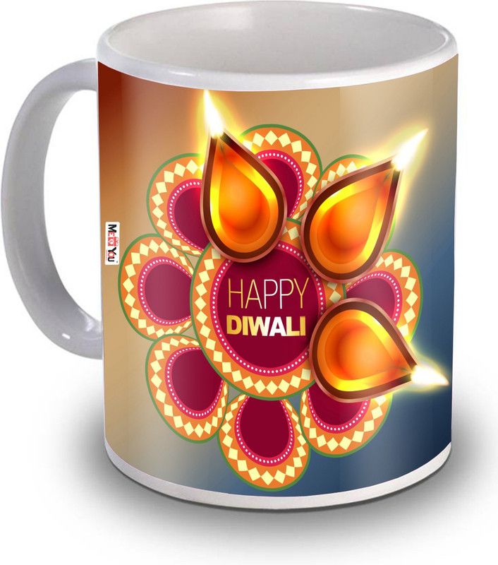 ME&YOU Diwali gift for sister IZ19STDiwaliMU-14 Ceramic Coffee Mug  (325 ml)