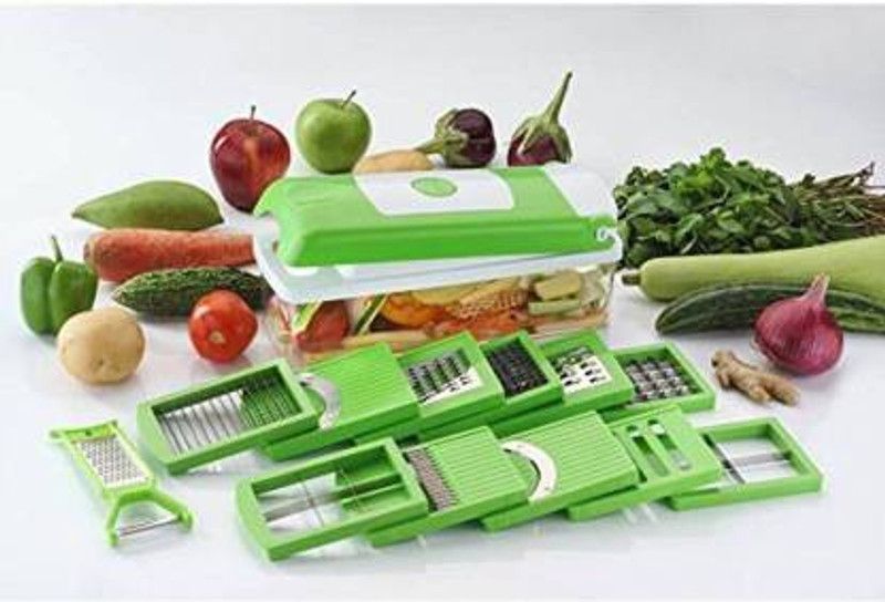Khanakd Multi-Purpose Plastic Vegetable and Fruits Chopper and juicer Kitchen Tool Set  (Chopper, Juicer, Peeler)