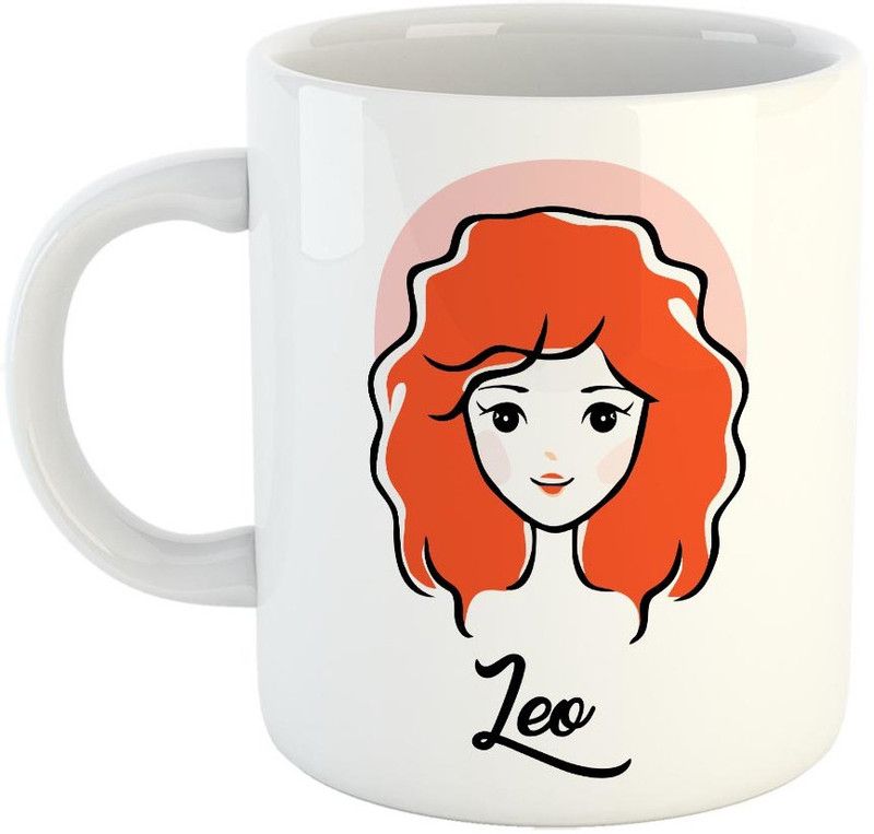 FABTODAY Leo Zodiac Sign Coffee - Best Gift for Family and Friends - Color - White (0471) Ceramic Coffee Mug  (350 ml)