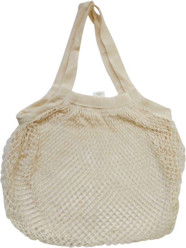 COTTON CANDY Net Bag for Fruits and Vegetables Grocery Bag  (White)