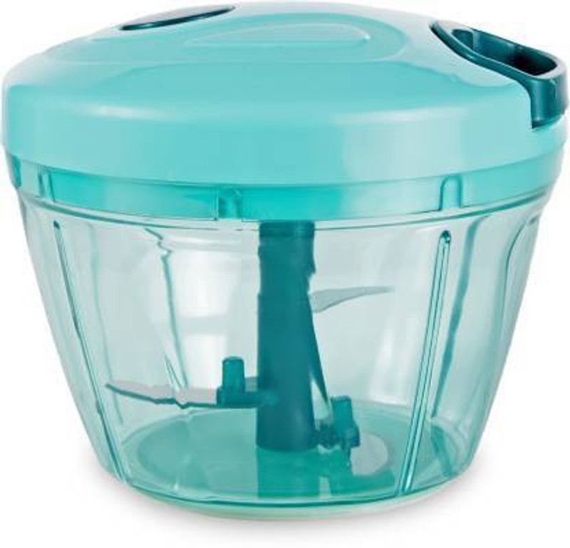 RB INTERNATIONAL Dori Chopper with 3 Blades Vegetable Fruit Nut Onion Chopper, Food Processor Hand Mixer Grinder, Salad Maker-Vegetable chopper for kitchen (650ml) Color May Vary Vegetable Chopper (Dori chopper) Vegetable Chopper  (1)