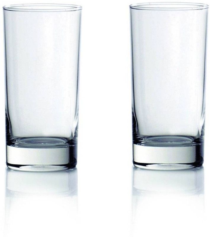 AFAST (Pack of 2) Transparent Multi Use Drinking Glass Set For Water, Juice, Milk, Shake, Cold Drink, Home, Bar - B48 Glass Set Water/Juice Glass  (330 ml, Glass, Clear)