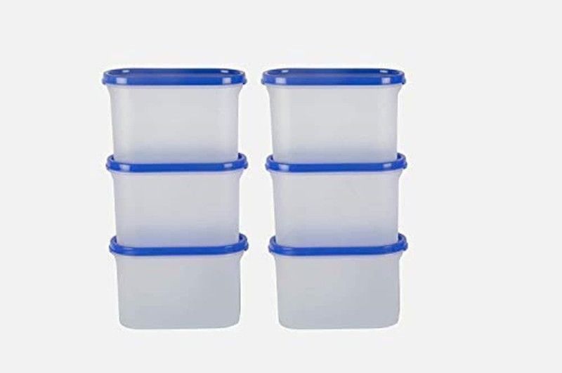 ICHHA HOUSE Plastic Grocery Container - 1200  (Pack of 6, Blue, Clear)