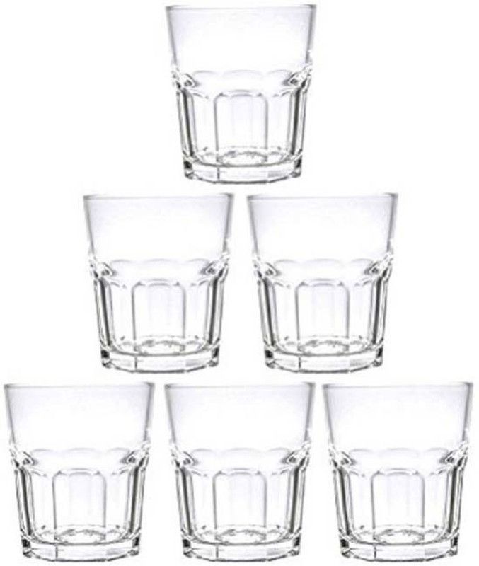 NOGAIYA (Pack of 6) lp34 Glass Set Water/Juice Glass  (250 ml, Glass, Clear)