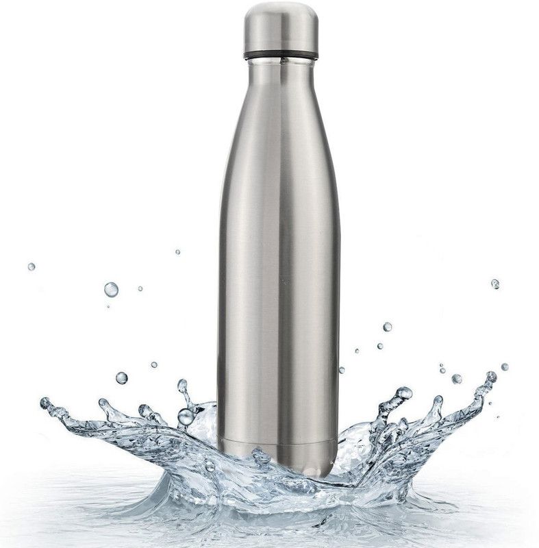 SPIRITUAL HOUSE Thermoseal Technology, 24 Hours Hot and cold water 500 ml Bottle 500 ml Bottle  (Pack of 1, Silver, Aluminium)