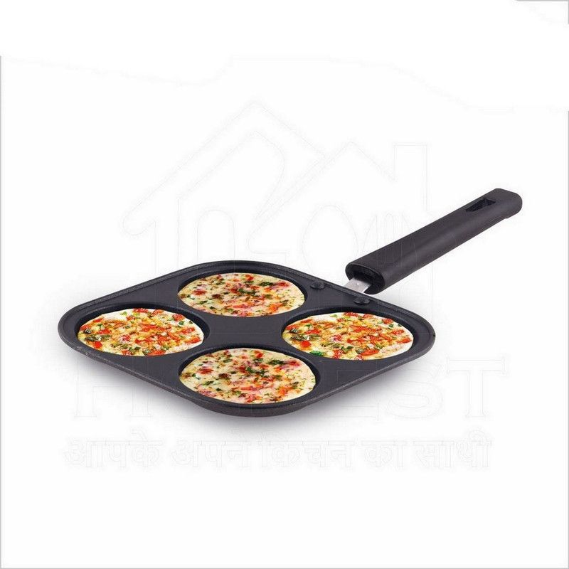 Nonstick Grill Mini Uttapam Multi-Snack Maker 4 in 1 Fry Pan NRS-3 Tawa 19.5 cm diameter  (Aluminium, Non-stick, Induction Bottom)