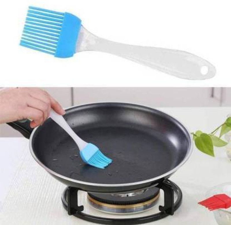 SEOSES besting & Oil Brush Silicon Flat Pastry Brush  (Pack of 4)