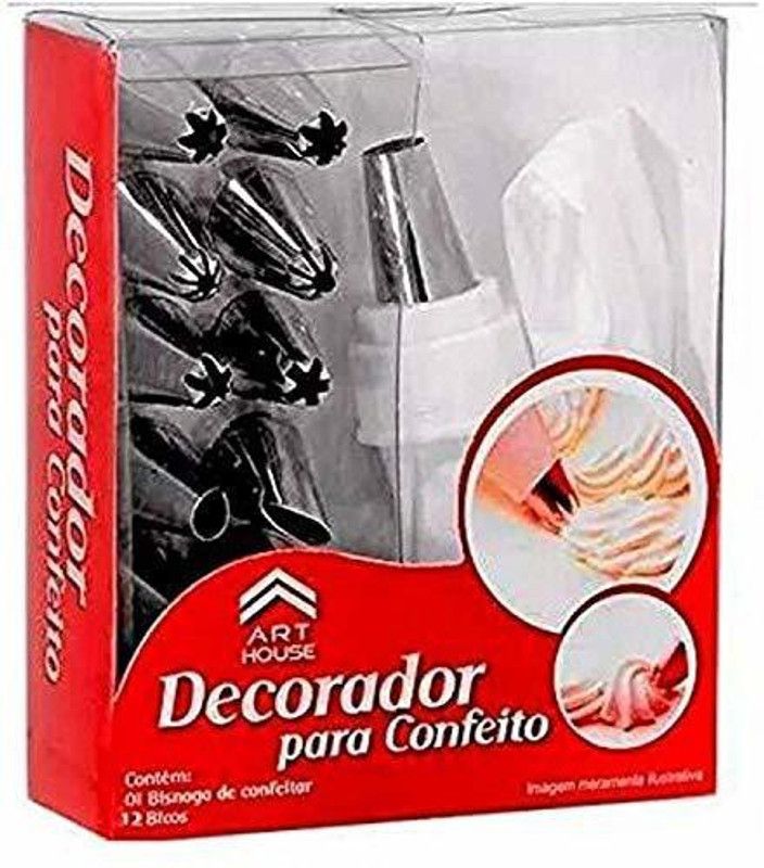 choice king 12 Piece Cake Decorating Set Frosting Icing Piping Bag Tips Kitchen Tool Set  (MULTICLOUR, Baking Tools)