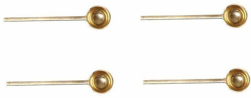 damurhu Brass Ladle  (Pack of 4)