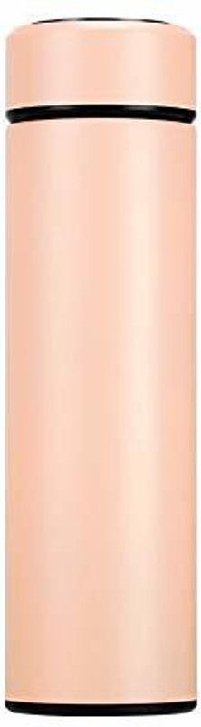 Stainless Steel, Smart Vacuum Insulated Water Bottle with LED Temperature Display 500 ml Flask  (Pack of 1, Pink, Steel)