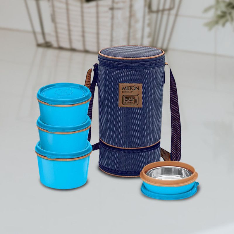 MILTON Flexi Insulated Tiffin Microwave safe 4 Containers Lunch Box  (1270 ml, Thermoware)