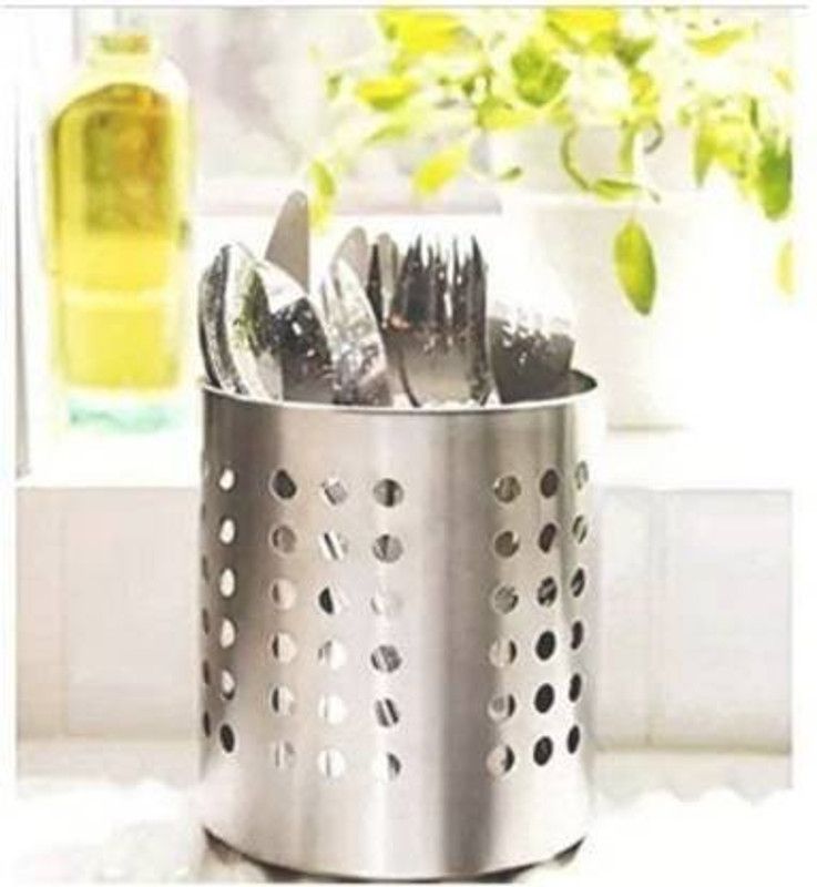 RIYANSHI Empty Cutlery Holder Case  (Silver Holds 30 Pieces)