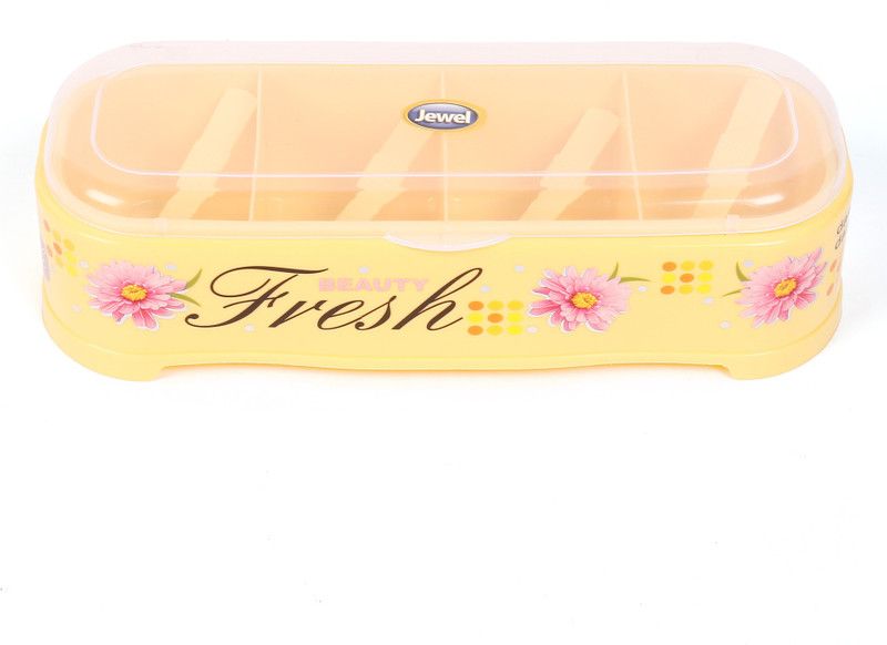 JEWEL Compliments Box 4 Yellow - 1000 ml Plastic Grocery Container  (Yellow)