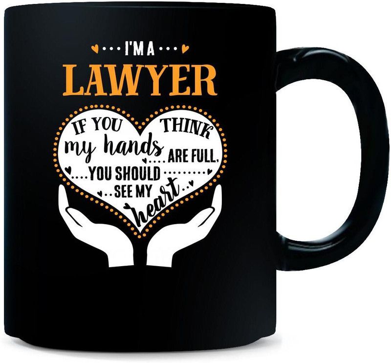 Gift Urself lawyer Should See My Heart Cool Gift Ceramic Coffee Mug  (325 ml)