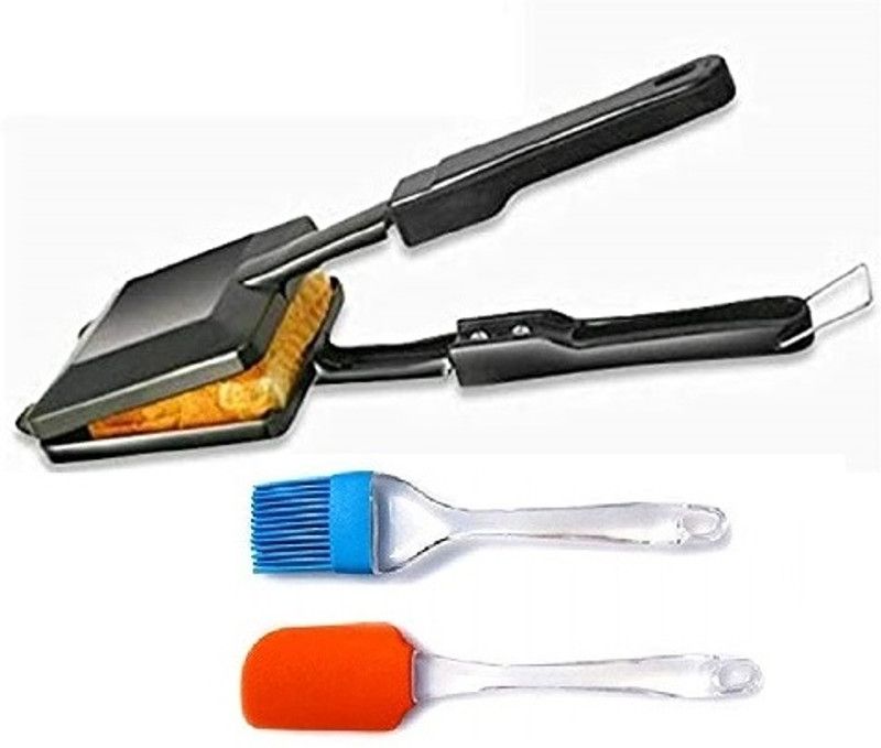Nbird Aluminium Gas Sandwich Toaster and Silicon Mini Spatula Set Kitchen Tool Set  (Black, Spatula)