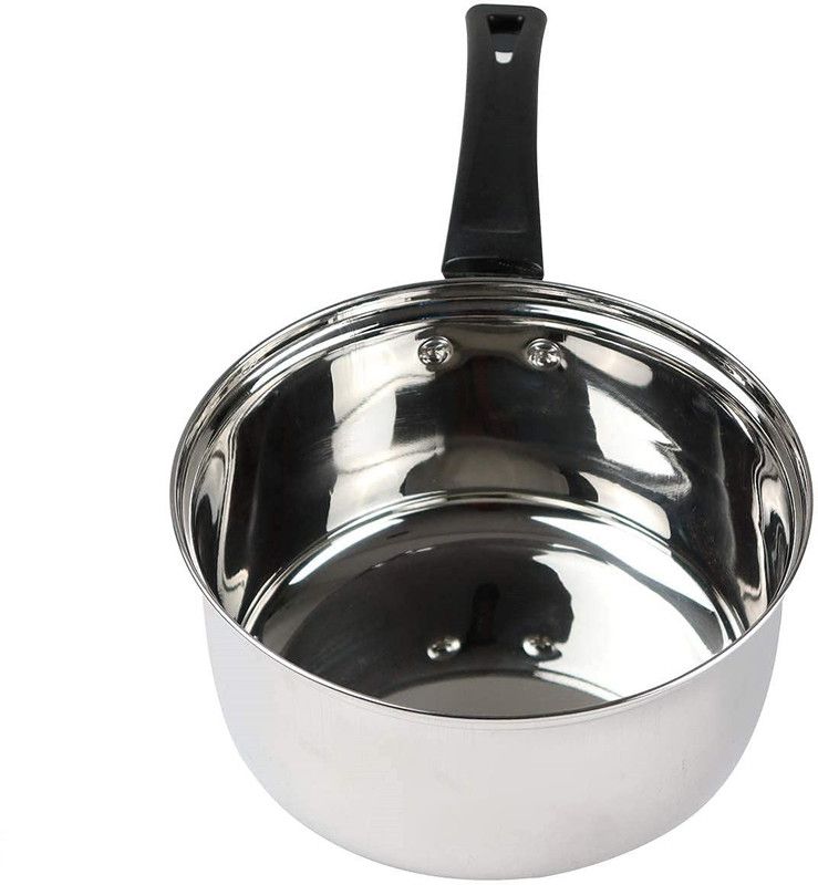 skyunion Pot 12 cm diameter 900 L capacity  (Stainless Steel, Non-stick, Induction Bottom)