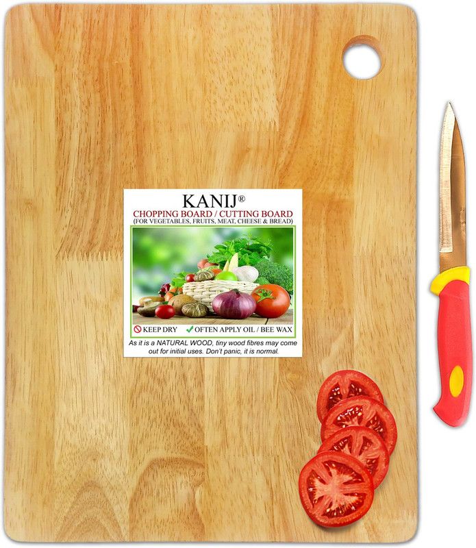 KANIJ 1312HLS2+GK9i Cutting Board And Knife | Vegetable Fruit Meat Chopping board With Knife Combo Multicolor Kitchen Tool Set  (Multicolor, Cutting Board, Knife)