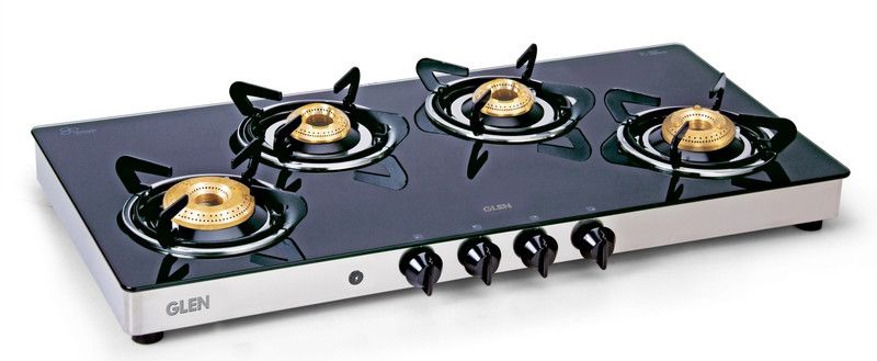 Glen Stainless Steel Automatic Gas Stove  (4 Burners)