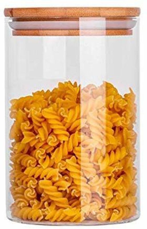 brahmani Glass Grocery Container - 1150 ml  (White)