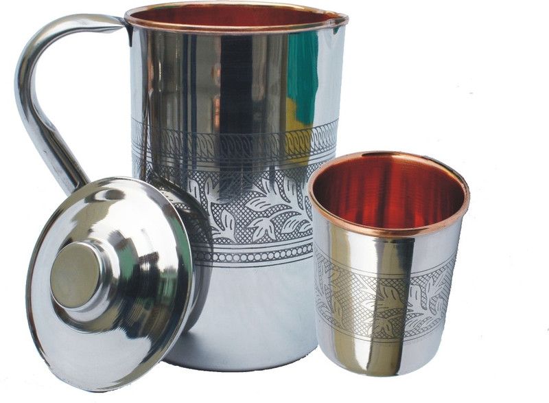 Veda Home & Lifestyle SJST143 Jug Glass Set  (Copper)