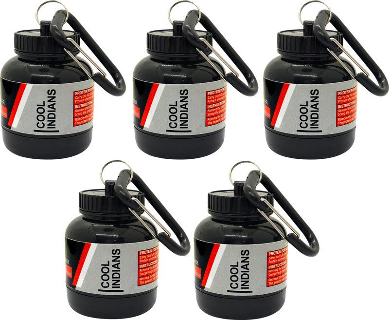 COOLINDIANS Plastic Utility Container - 30 ml  (Pack of 5, Black)
