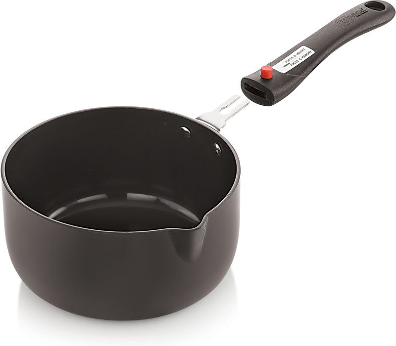 iVBOX 2.1L Multi-Pan 3mm Hard-Anodised Pot Sauce, Tea, milk pan with Removable Handle Sauce Pan 19 cm diameter 2.1 L capacity  (Aluminium, Non-stick)