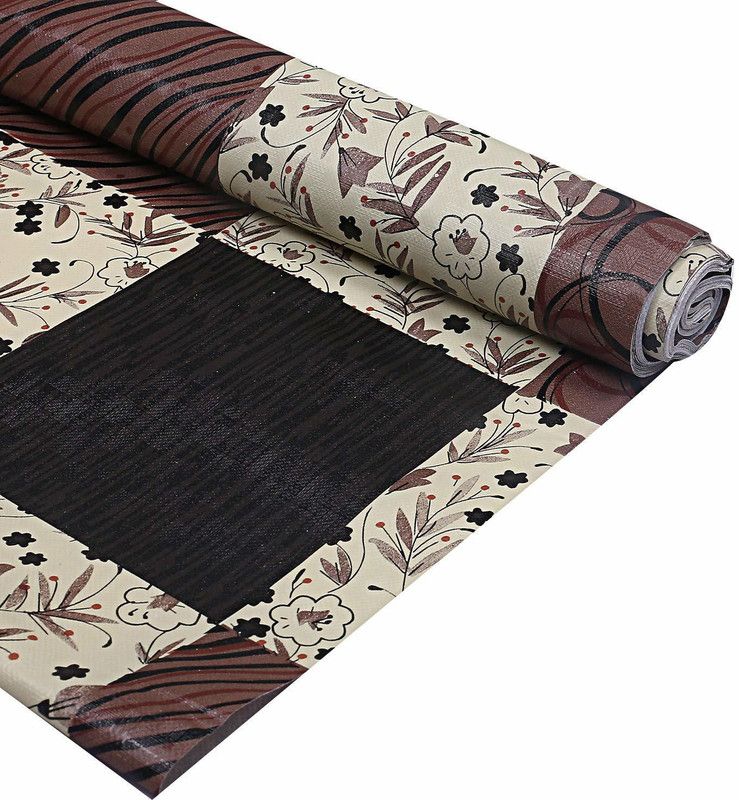 Dakshya Industries PVC (Polyvinyl Chloride) Drawer Mat  (Brown, Large)