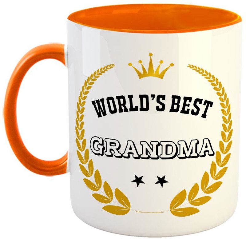 FABTODAY World's Best Wife Coffee - Best Gift for Wife On Marriage, Anniversary, Birthday, Valentine Gift - Color - Orange (0522) Ceramic Coffee Mug  (350 ml)