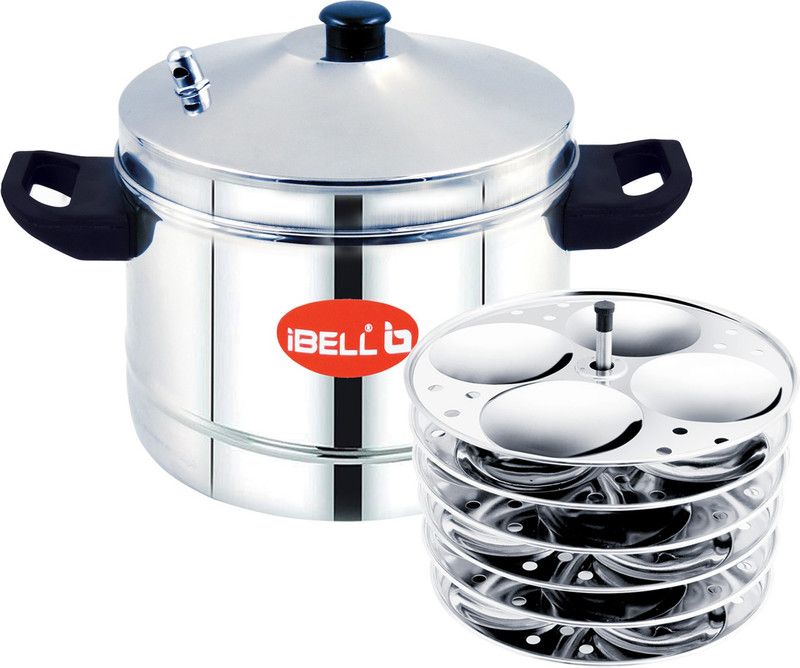 iBELL 6P24 Stainless Steel Idly Cooker/Idly Maker (6-Plates | 24 Idlys) Induction & Standard Idli Maker  (6 Plates , 24 Idlis )
