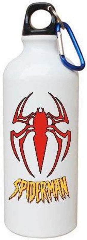 AAACreations Marvel Spiderman Aluminum Bottle 600 ml Bottle  (Pack of 1, White, Aluminium)