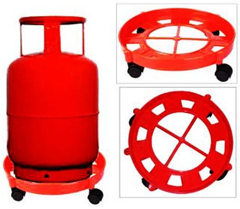 AutoStark Gas Cylinder Trolley  (Red)