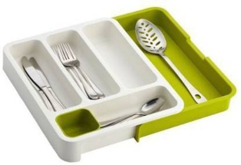 UPOZA Empty Cutlery Box Drawer Case  (green Holds 6 Pieces)