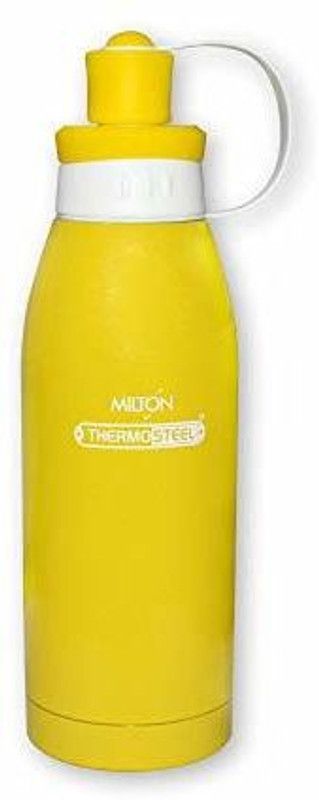 MILTON Bravo Thermosteel Water Bottle 900 ml Flask (Pack of 1, Yellow, Steel) 900 ml Flask  (Pack of 1, Yellow, Steel)