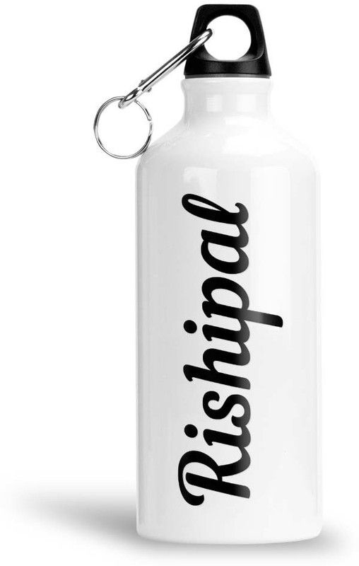 Furnish Fantasy Aluminium Water Bottle 750ml-Best Gift for Happy Birthday, Return Gift, Rishipal 750 ml Bottle  (Pack of 1, White, Black, Aluminium)