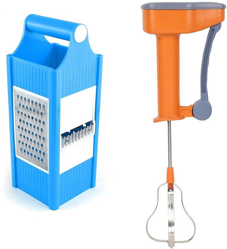 GRATER WITH HAND BLANDER KITCHEN TOOL 4IN1 GRATER WITH HAND BLENDER Kitchen Tool Set  (multicolour)