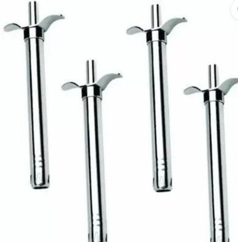 Dolmil Passion Steel Electronic Gas Lighter  (Steel, Pack of 4)
