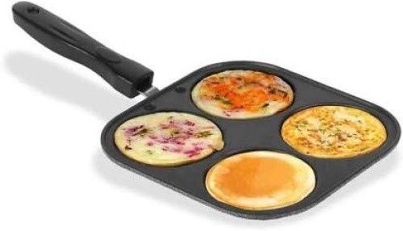 BIGWIN Non-Stick Mini Uttapam Pan Pancake Pan 2 cm diameter Grill Pan 19 cm diameter 1 L capacity  (Aluminium, Non-stick)