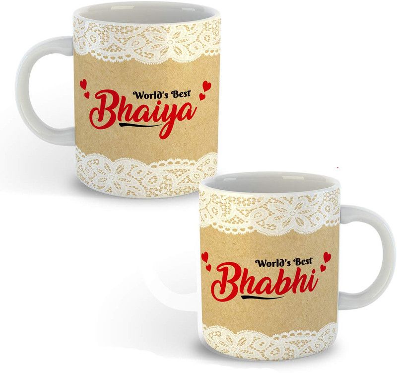 coffee mug set #14 Ceramic Coffee Mug  (320 ml, Pack of 2)