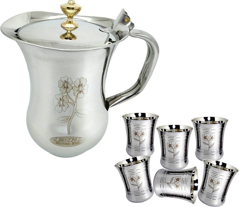 bartan hub Jug and Glass set (Stainless steel) Jug Glass Set  (Stainless steel)