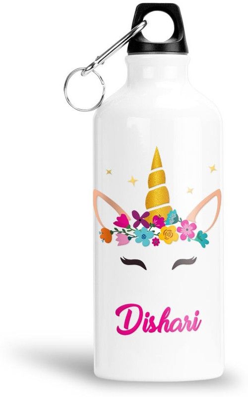 FABTODAY Unicorn Water Bottle for Kids - Best Happy Birthday Gift, Dishari 750 ml Bottle  (Pack of 1, White, Aluminium)