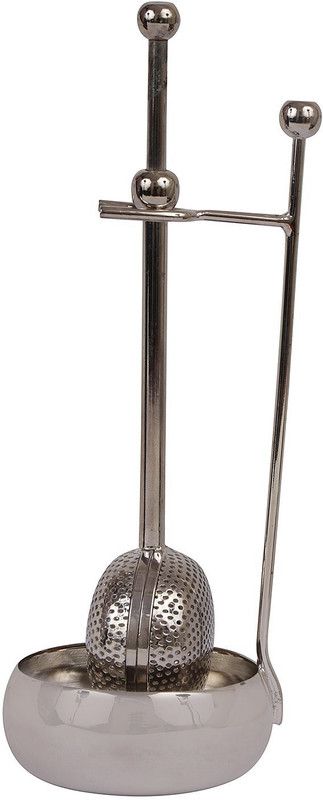 BudWhite Tea Brass Polished with Nickel and Silver Tea Telescopic Tea Infuser with Stand , 10-inch Tea Strainer  (Pack of 1)
