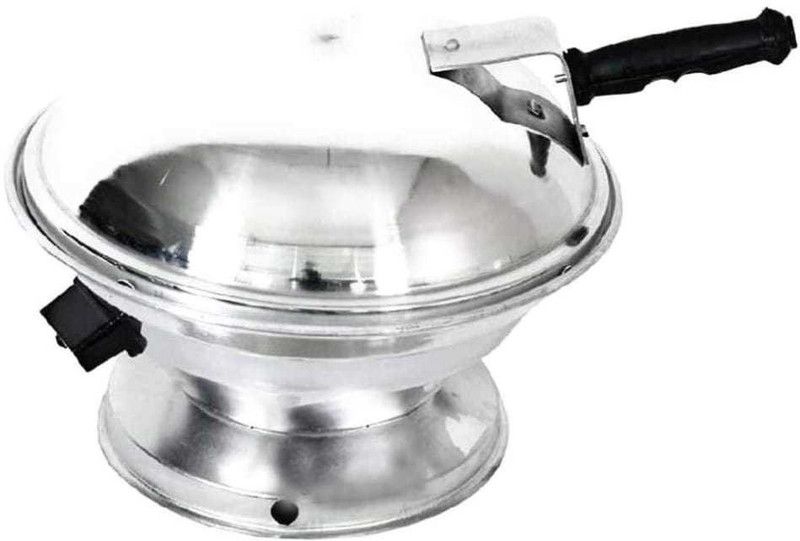 jsr enterprises Aluminum Tandoor Bati Maker Baking Oven, 25 x 25 x 35 Cm, 1 Piece, Silver Gas Tandoor, Barbecue Grill Food Steamer Cookware Set (Aluminium, 1 - Piece) Induction Bottom Non-Stick Coated Cookware Set  (Aluminium, 1 - Piece)