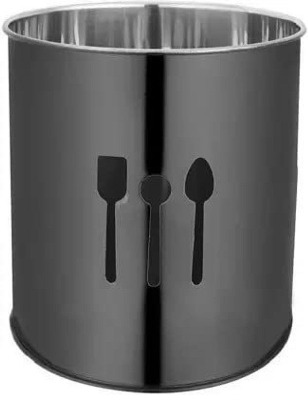 ANIAN Empty Cutlery Holder Case  (Black Holds 24 Pieces)